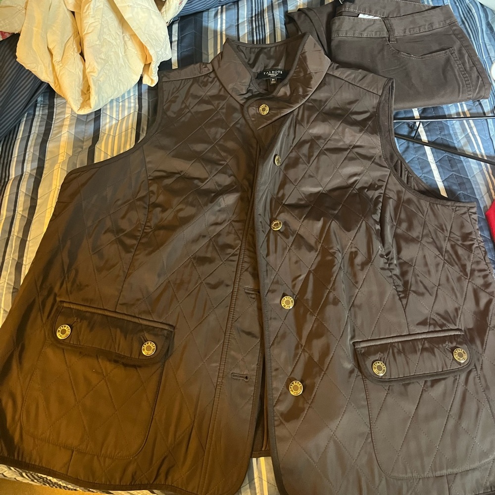 Talbots vest! Worn only once. Great condition.